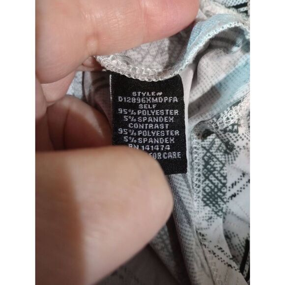 Elle McCarthy Shirt Ladies 1x Black White Bell Sleeve Round Neck - Picture 7 of 8